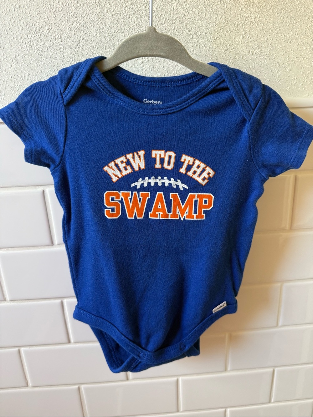 Florida Gators Royal Blue "New to the Swamp" Baby Onesie